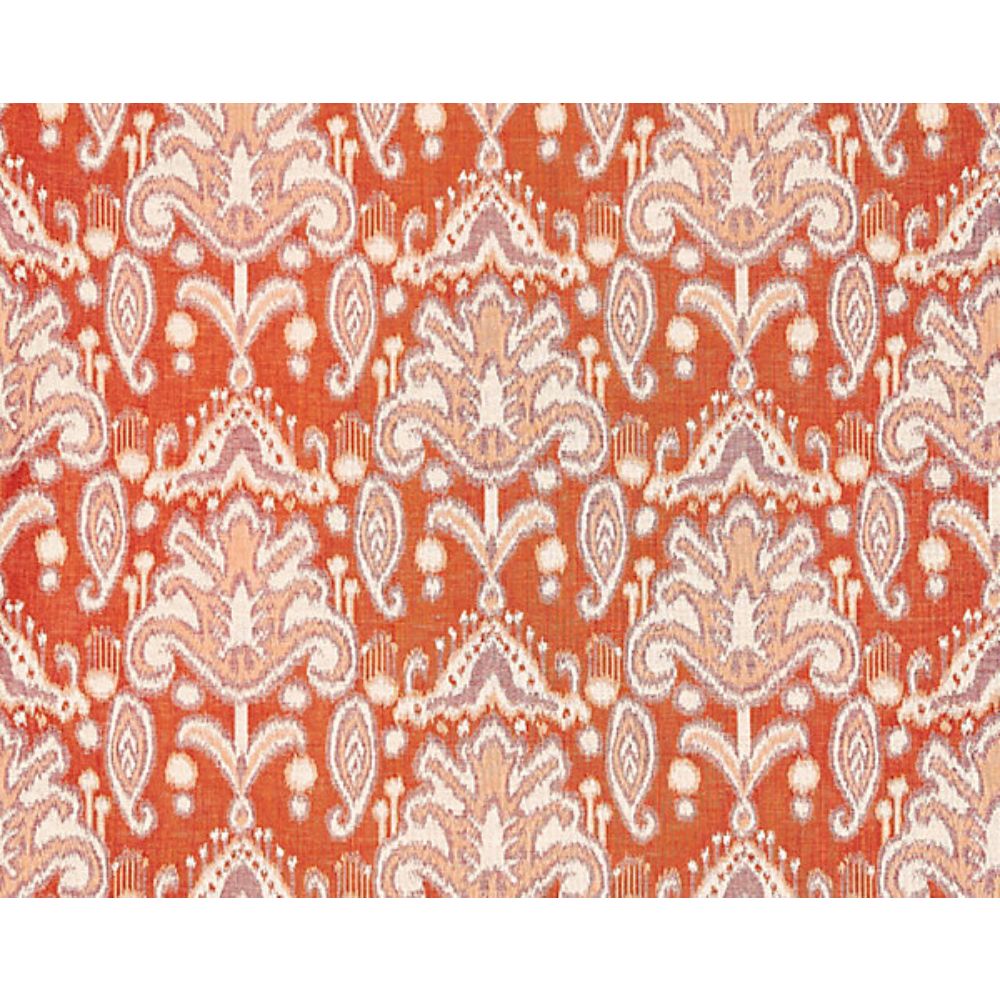 Scalamandre GW 000227210 Breeze Kandira Ikat Fabric in Papaya
