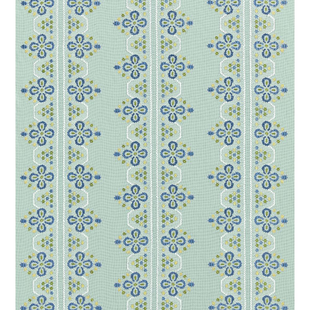Scalamandre GW 000227246 Imogen Embroidery Fabric in Seabed