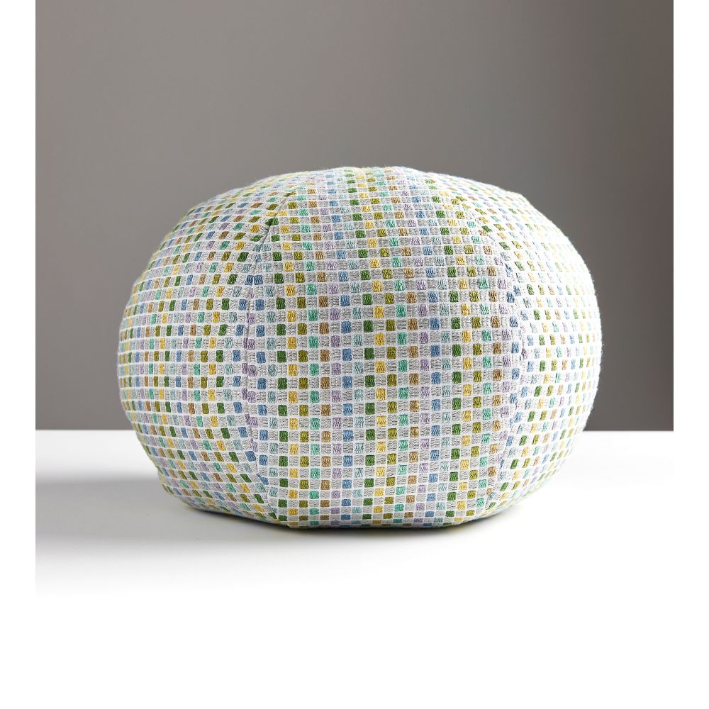 Scalamandre GW 0002SODETPILL Odette Weave Sphere Pillow Pillow in Parakeet