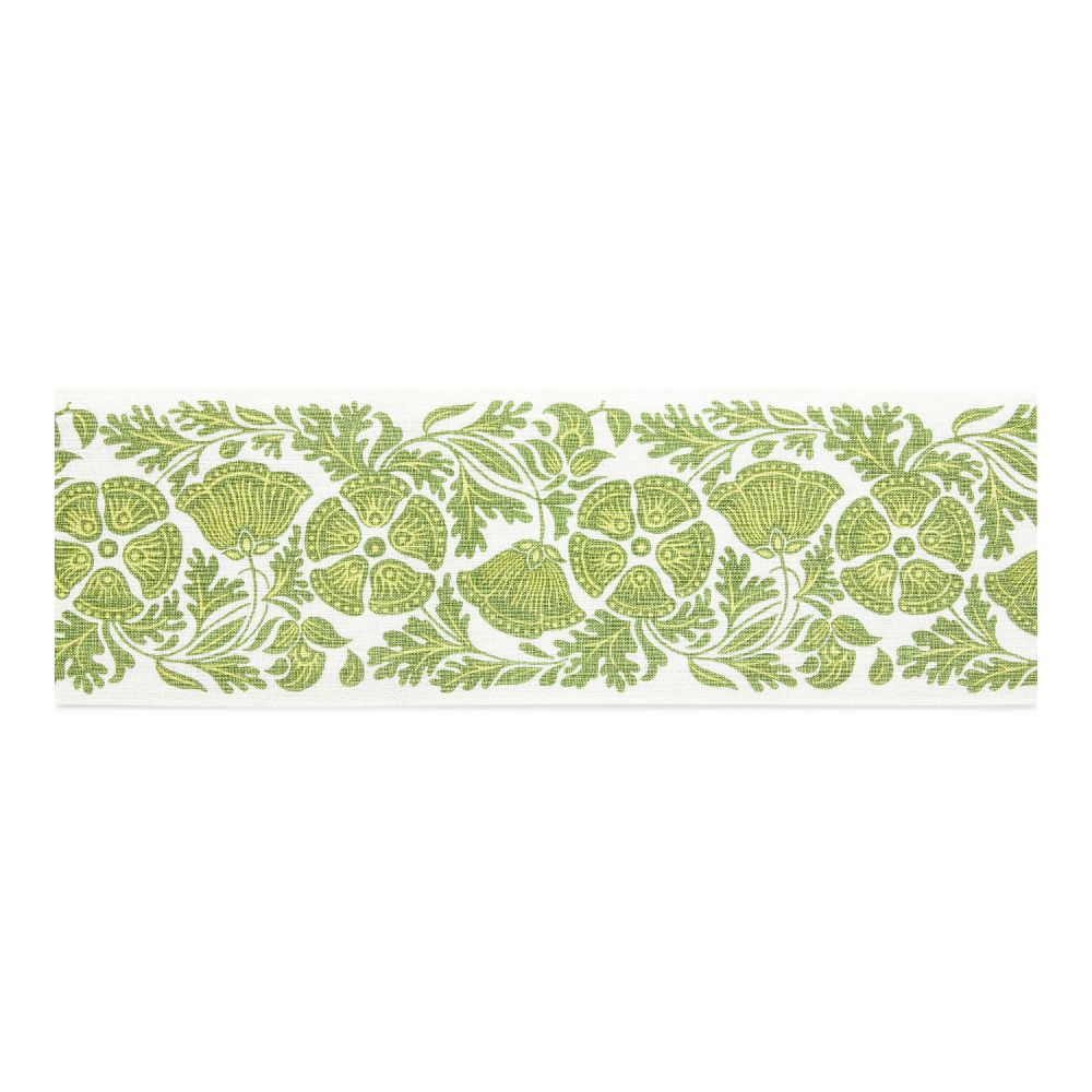 Scalamandre GW 0002T3330 Gretel Printed Tape Fabric in Leaves Of Grass