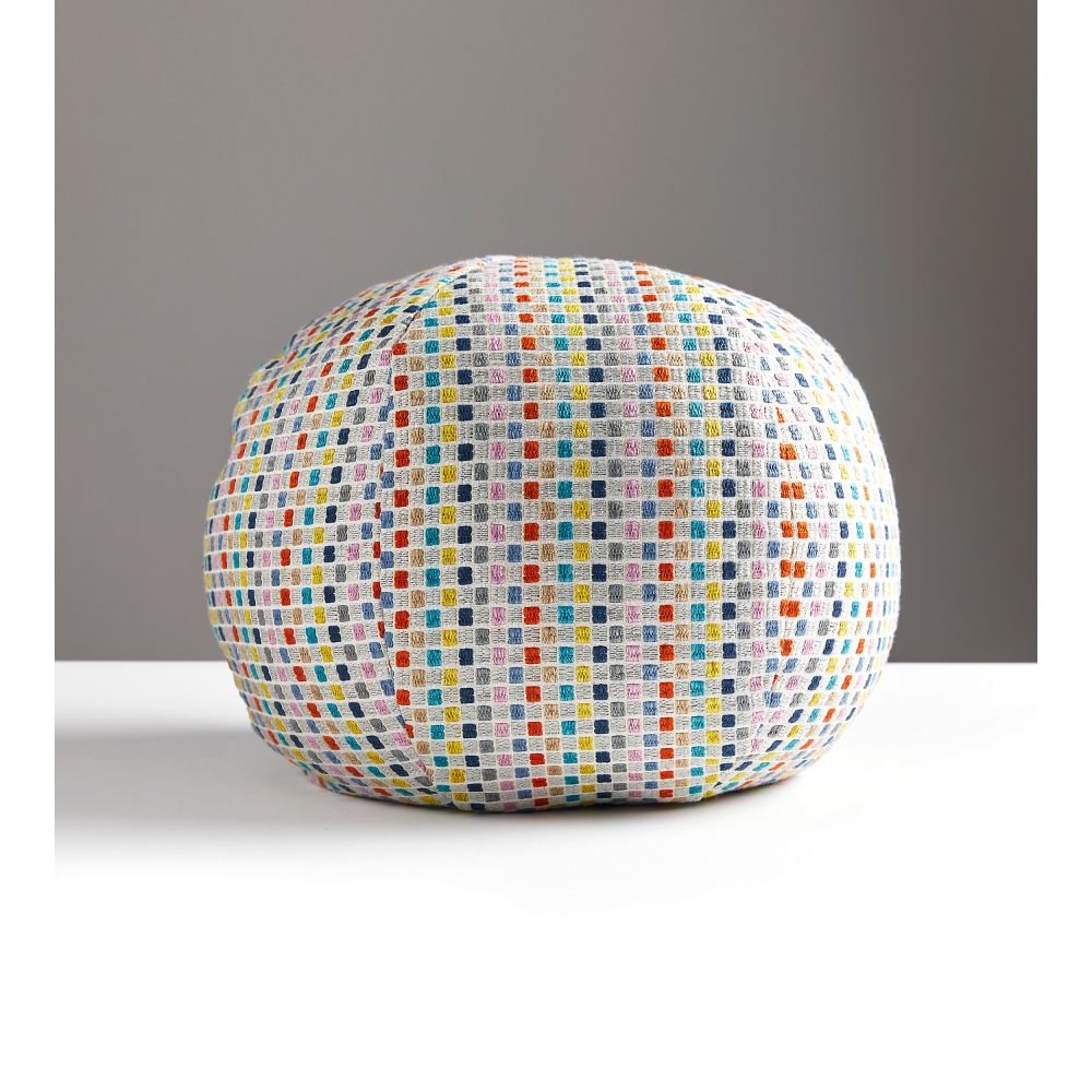 Scalamandre GW 0003SODETPILL Odette Weave Sphere Pillow Pillow in Confetti