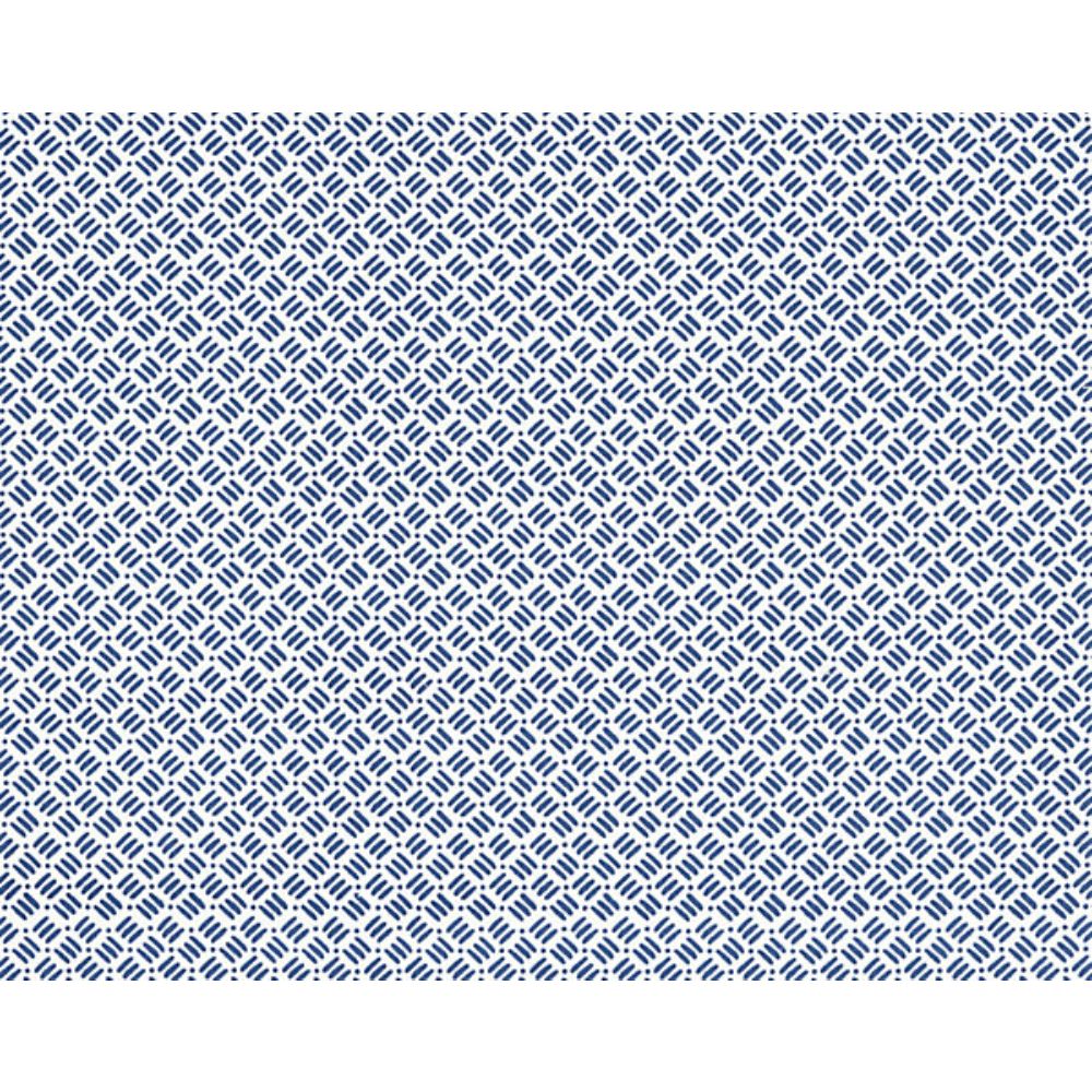 Scalamandre GW 000616618 Flora Dash & Dot Print Fabric in Marine