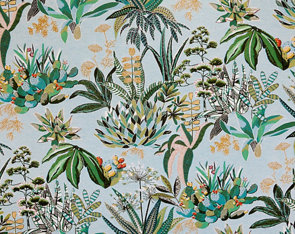 Scalamandre H0 00010579 Maquis Tapestry Fabric in Agave