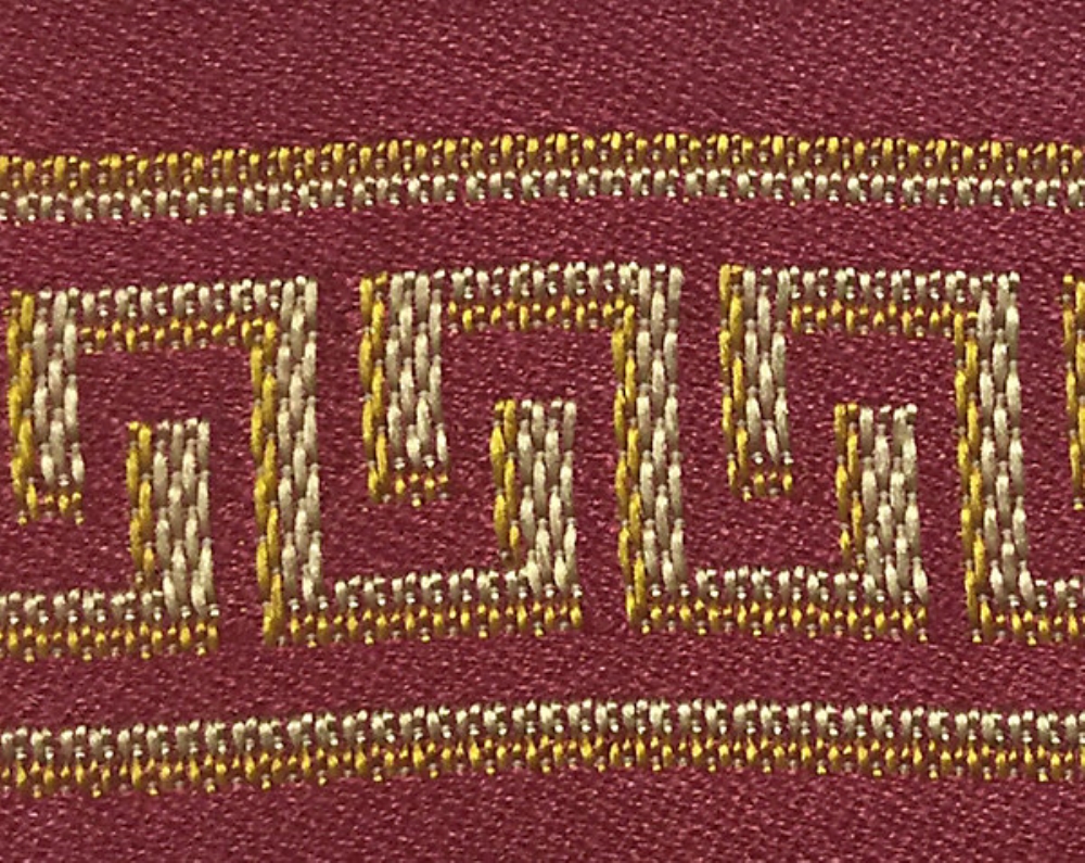Scalamandre H0 00014012 Massena Galon Fabric in Rouge