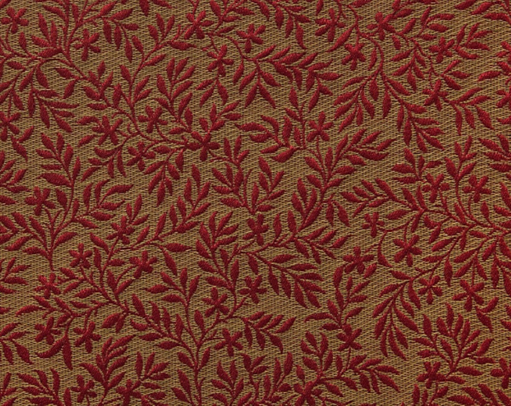 Scalamandre H0 00014245 Rameaux Fabric in Cramoisi