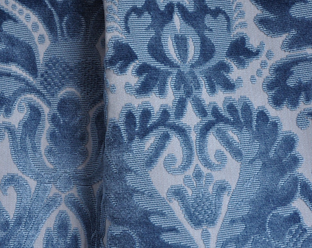 Scalamandre H0 00040538 Chaillot Fabric in Sapphire