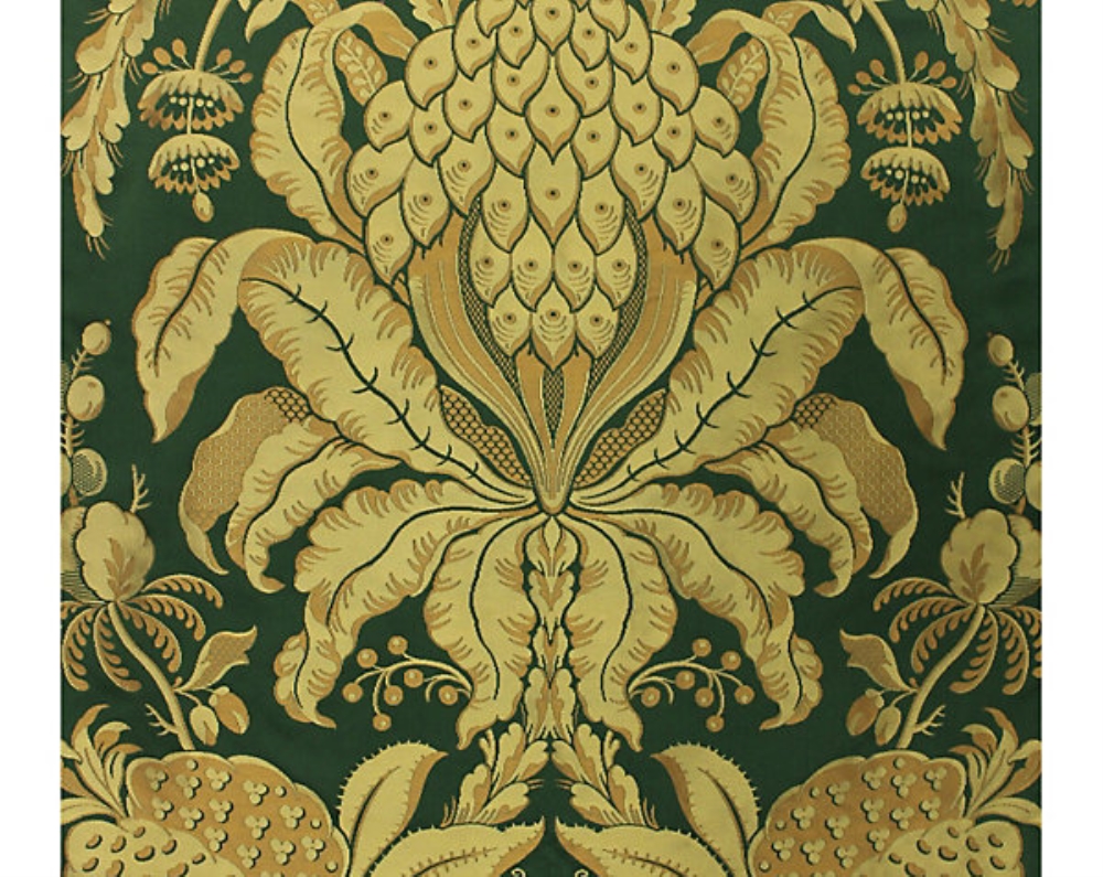 Scalamandre H0 00041501 Les Ananas Fabric in Vert