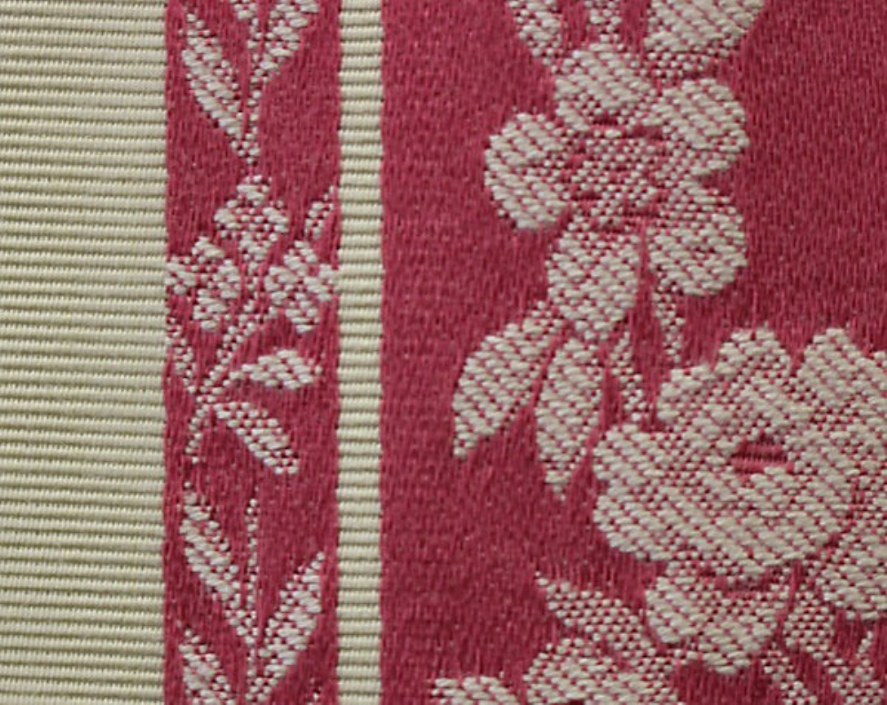 Scalamandre H0 00041529 Lauriers Fabric in Rouge