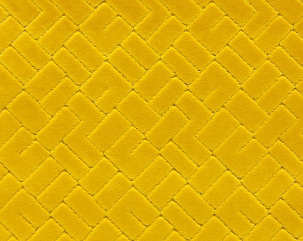 Scalamandre H0 00050576 Vallauris Velvet Fabric in Citron
