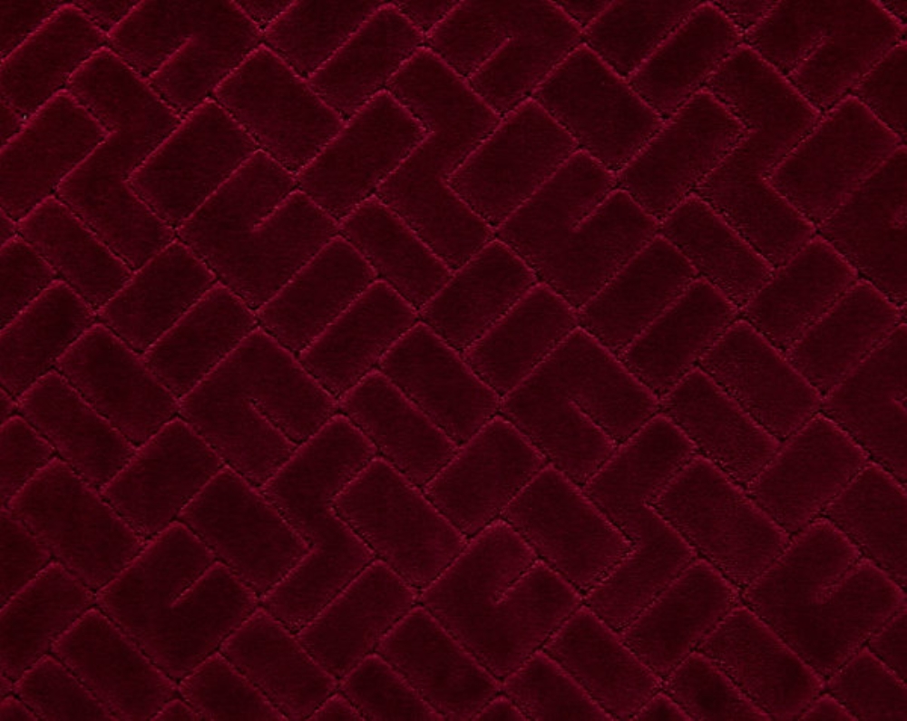 Scalamandre H0 00100576 Vallauris Velvet Fabric in Syrah