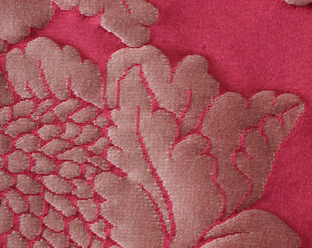Scalamandre H0 00261516 La Coquille Fabric in Rouge