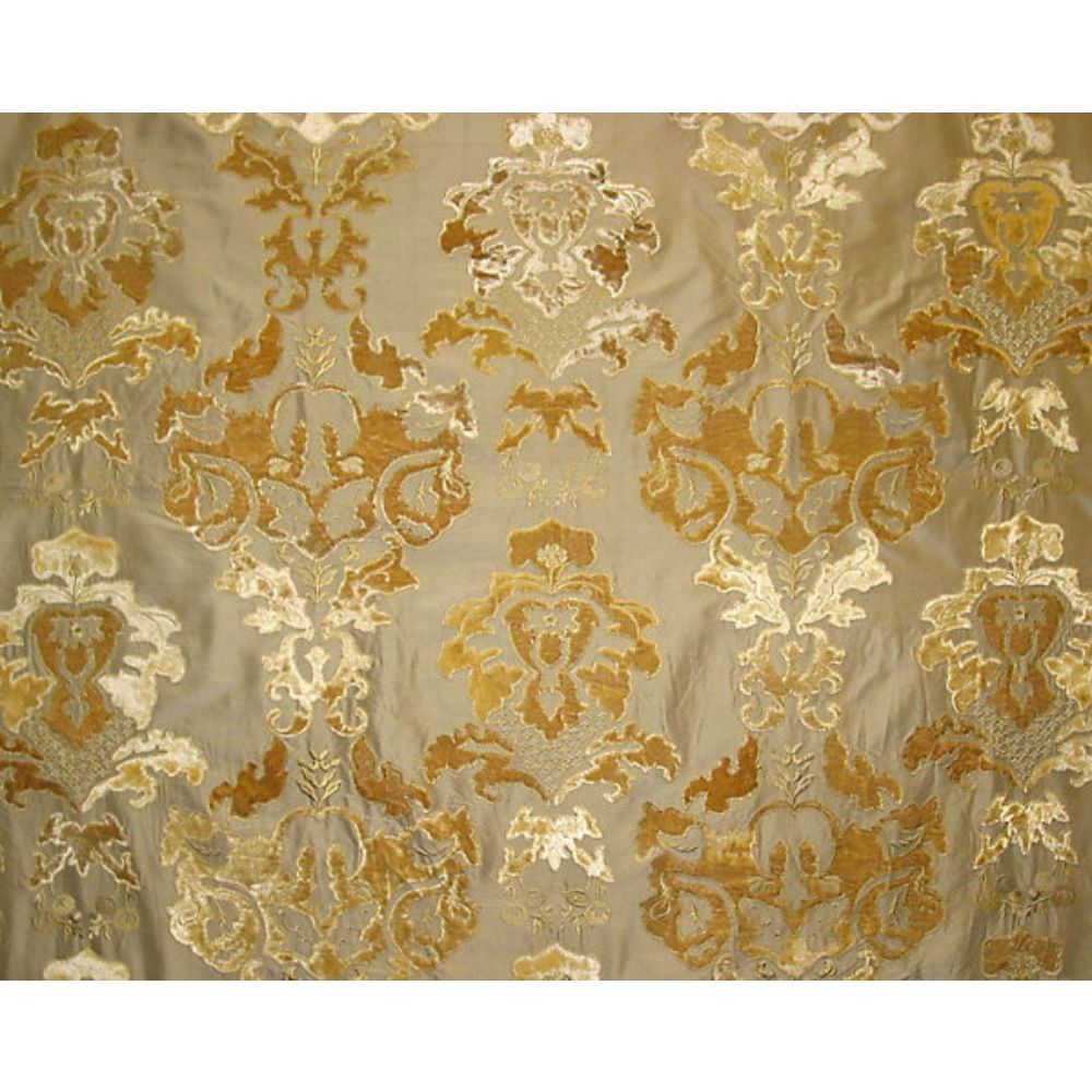 Scalamandre HC 00037785 Palazzo Ricci Silk Fabric in Linen