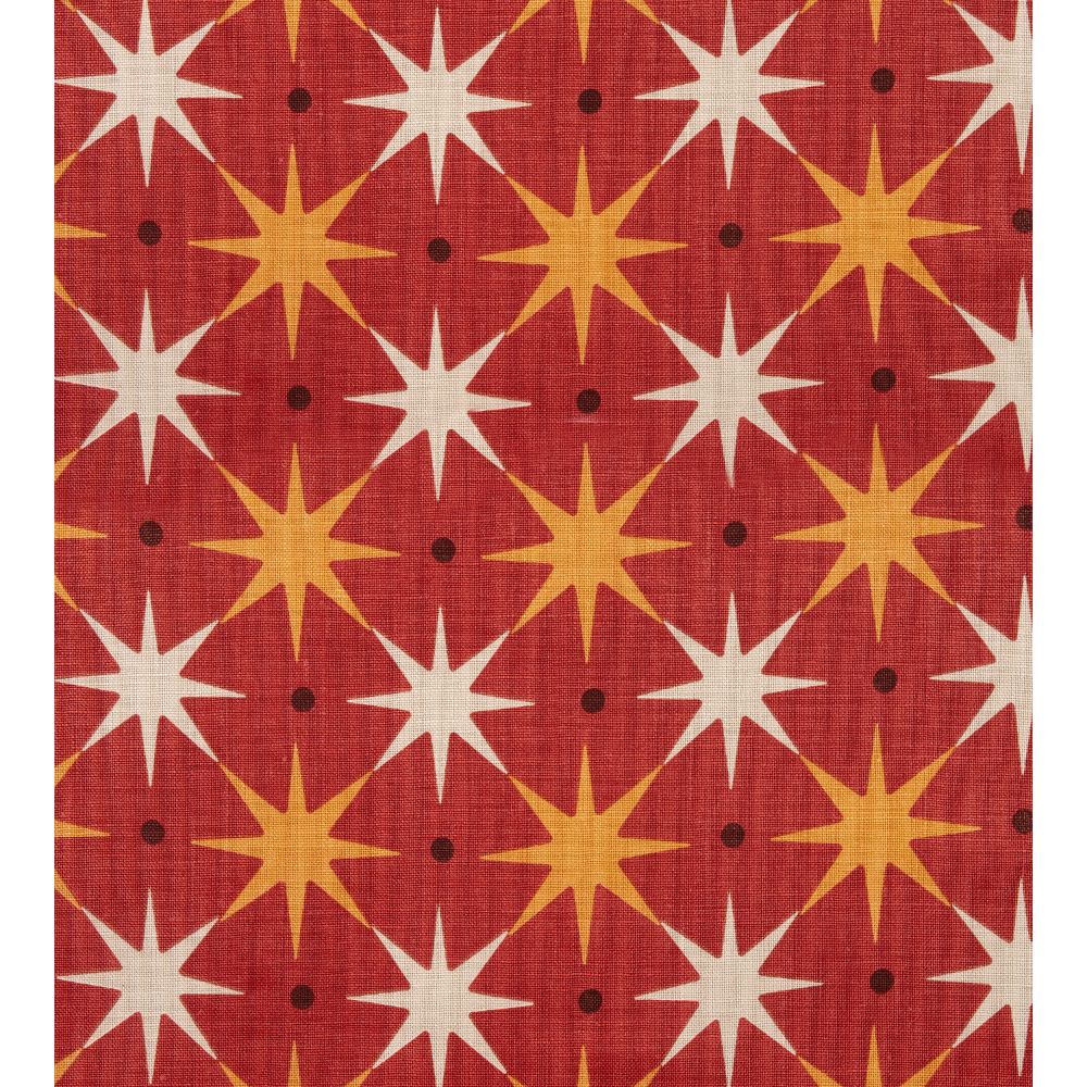 Scalamandre HN 000342023 Star Power Fabric in Red