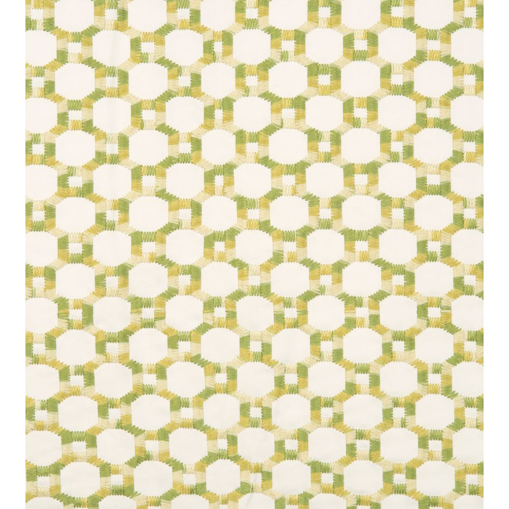 Scalamandre HN 000542014 Island Trellis Fabric in Green
