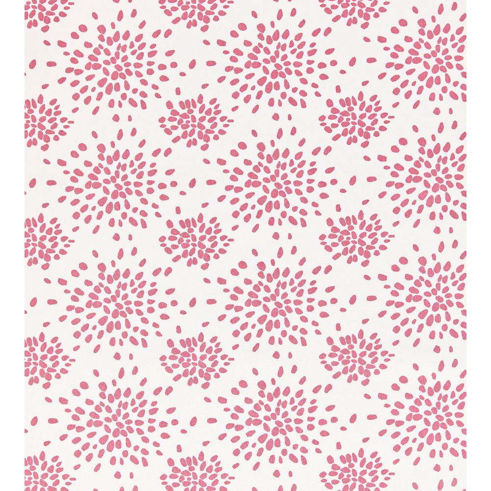 Scalamandre HN 000DF1020 Fireworks Cotton Print Fabric in Cupcake Pink
