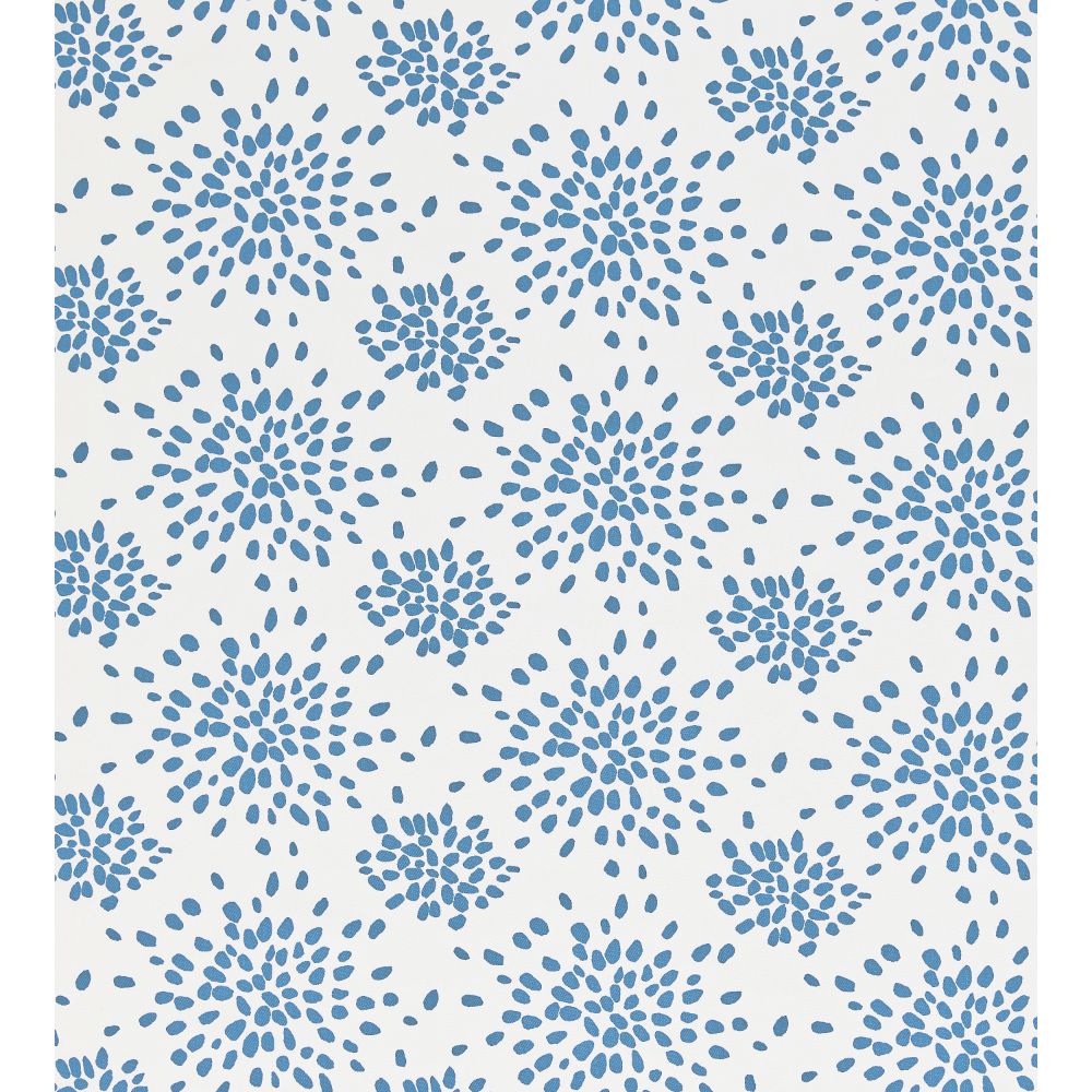 Scalamandre HN 00BDF1020 Fireworks Cotton Print Fabric in Delphinium