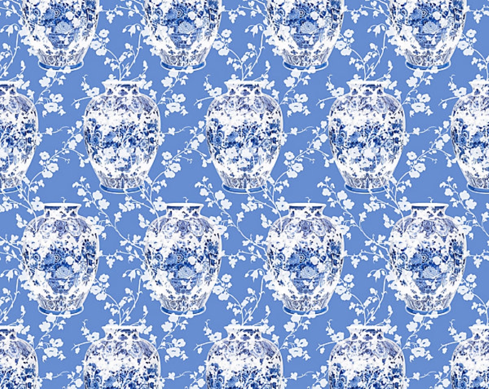 Scalamandre N4 0001FILA Filagree - Sheer Fabric in Blue