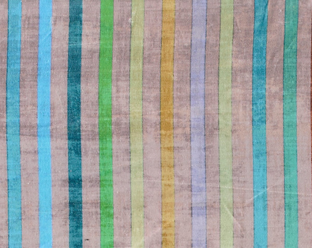 Scalamandre N4 0004GRAN Grand Stripe Fabric in Pewter Jewel