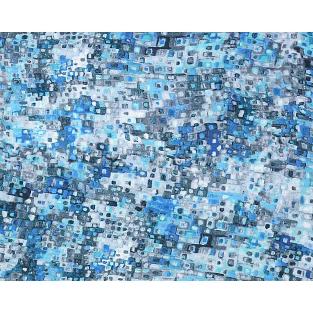 Scalamandre PS 00013089 Waterfall Anantara Reef Fabric in Blue Marine