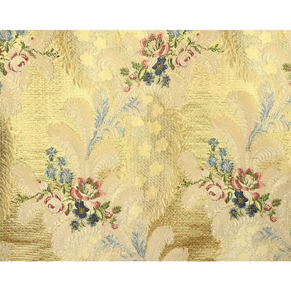 Scalamandre SB 00050289 Classics Cheverny Fabric in Pink Blue Yellow