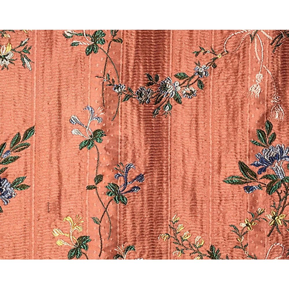 Scalamandre SB 00089326 Classics Broche Orleans Fabric in Apricot