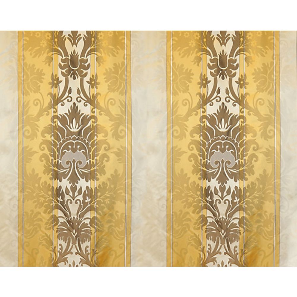 Scalamandre SB 83471612 Classics Aliplo Fabric in Gold/Cocoa