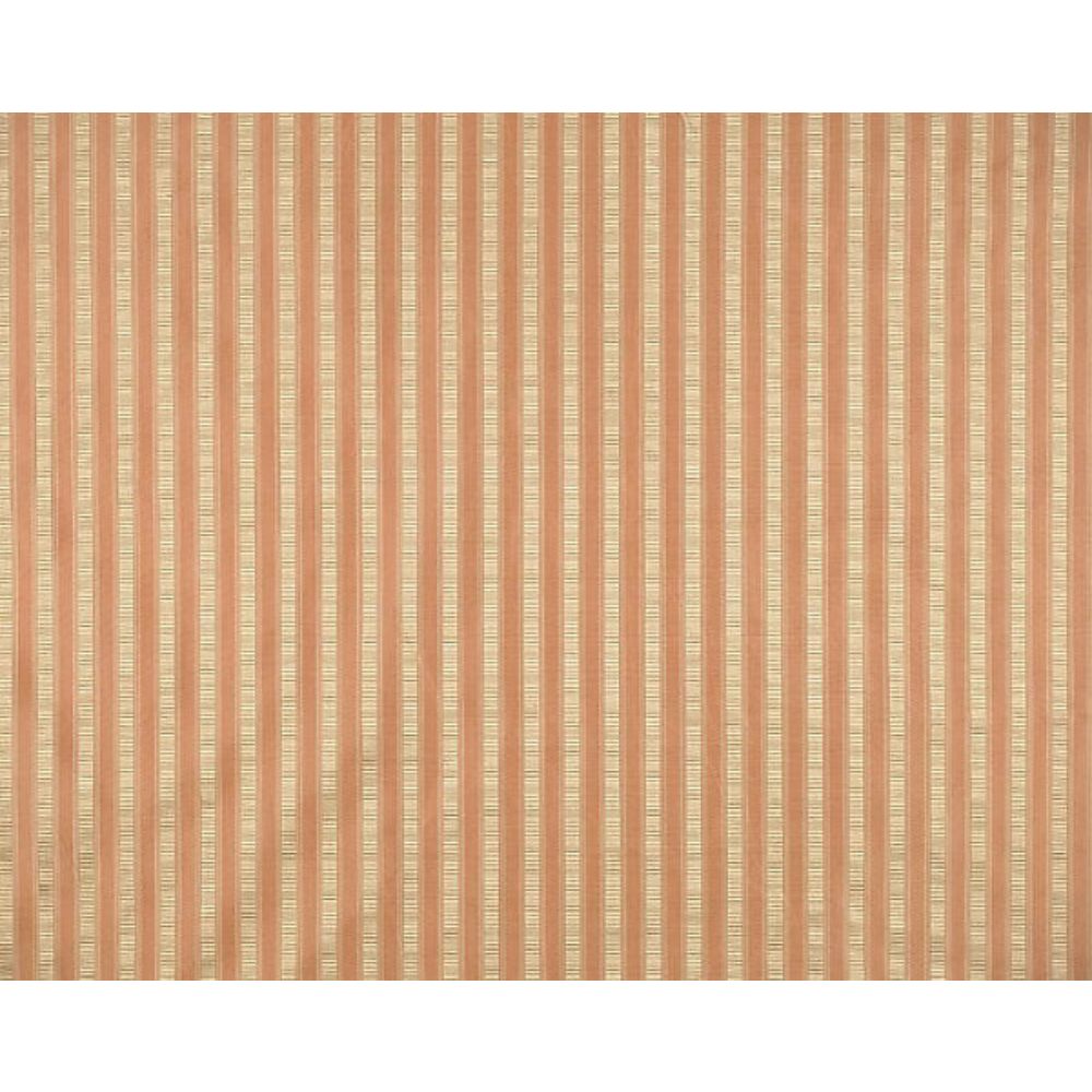 Scalamandre SC 0001121M Shirred Stripe Fabric in Peach & Beige