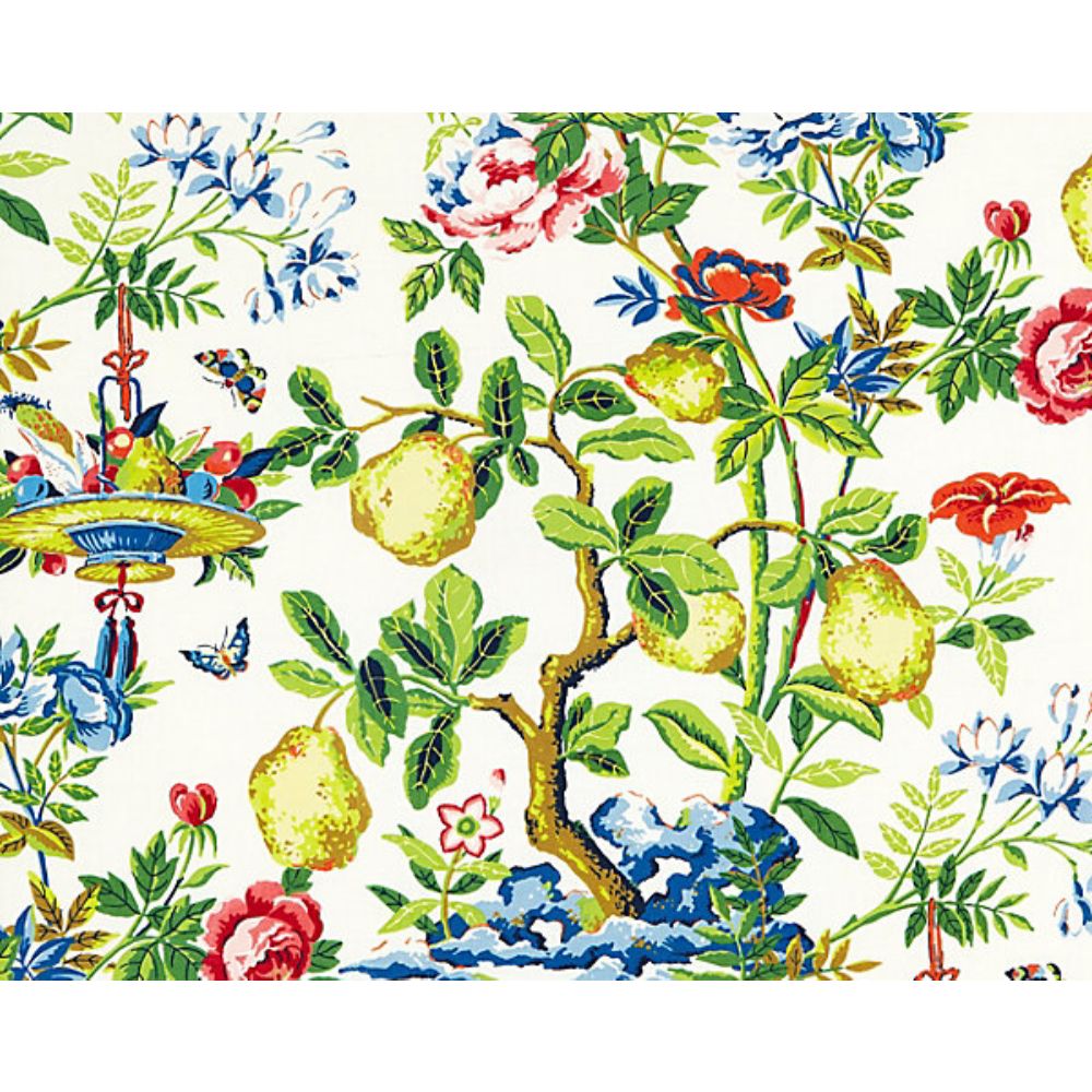 Scalamandre SC 000116583 Jardin Shantung Garden Fabric in Bloom
