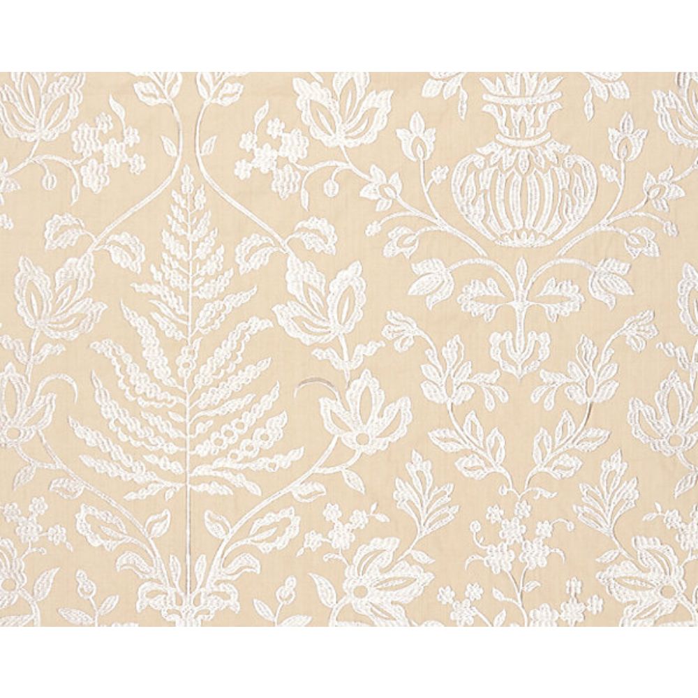 Scalamandre SC 000127032 Oriana Shalimar Embroidery Fabric in Sand