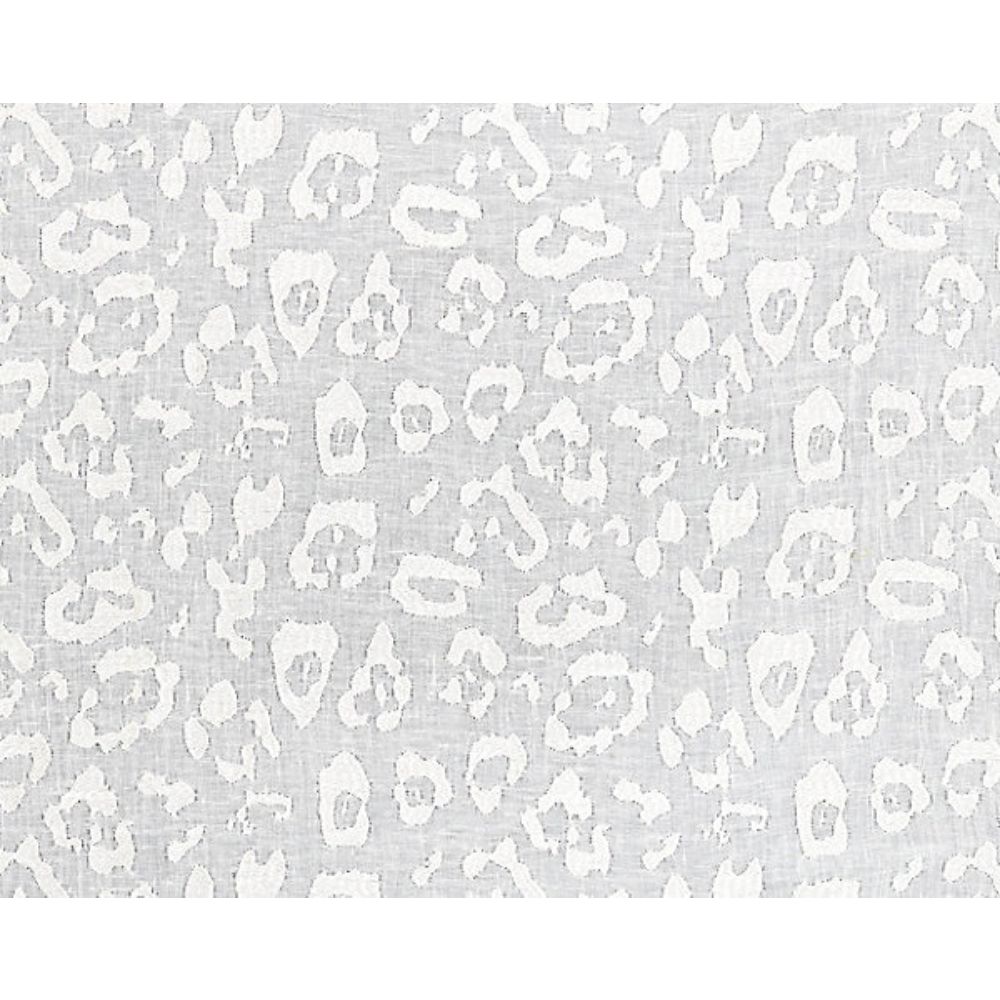 Scalamandre SC 000127054 Atmosphere Sheers Leopard Linen Sheer Fabric in Ivory