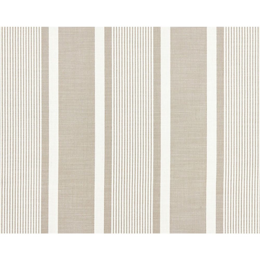 Scalamandre SC 000127111 Chatham Stripes & Plaids Wellfleet Stripe Fabric in Linen