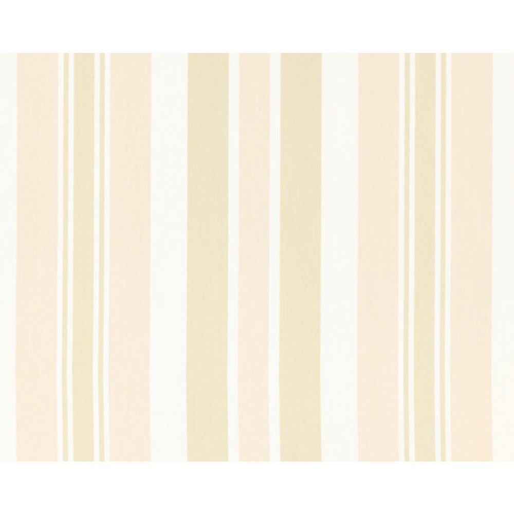 Scalamandre SC 000127112 Chatham Stripes & Plaids Mayfair Cotton Stripe Fabric in Pink Sand