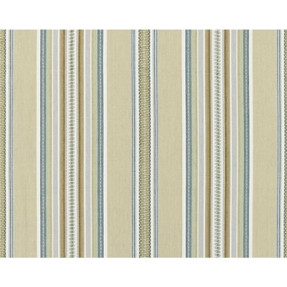 Scalamandre SC 000127180 La Boheme Cyrus Cotton Stripe Fabric in Prairie