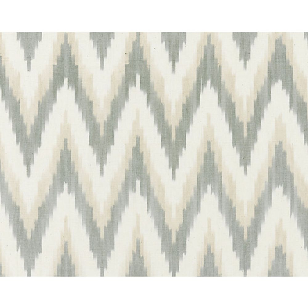 Scalamandre SC 000127185 La Boheme Adras Ikat Weave Fabric in Mineral