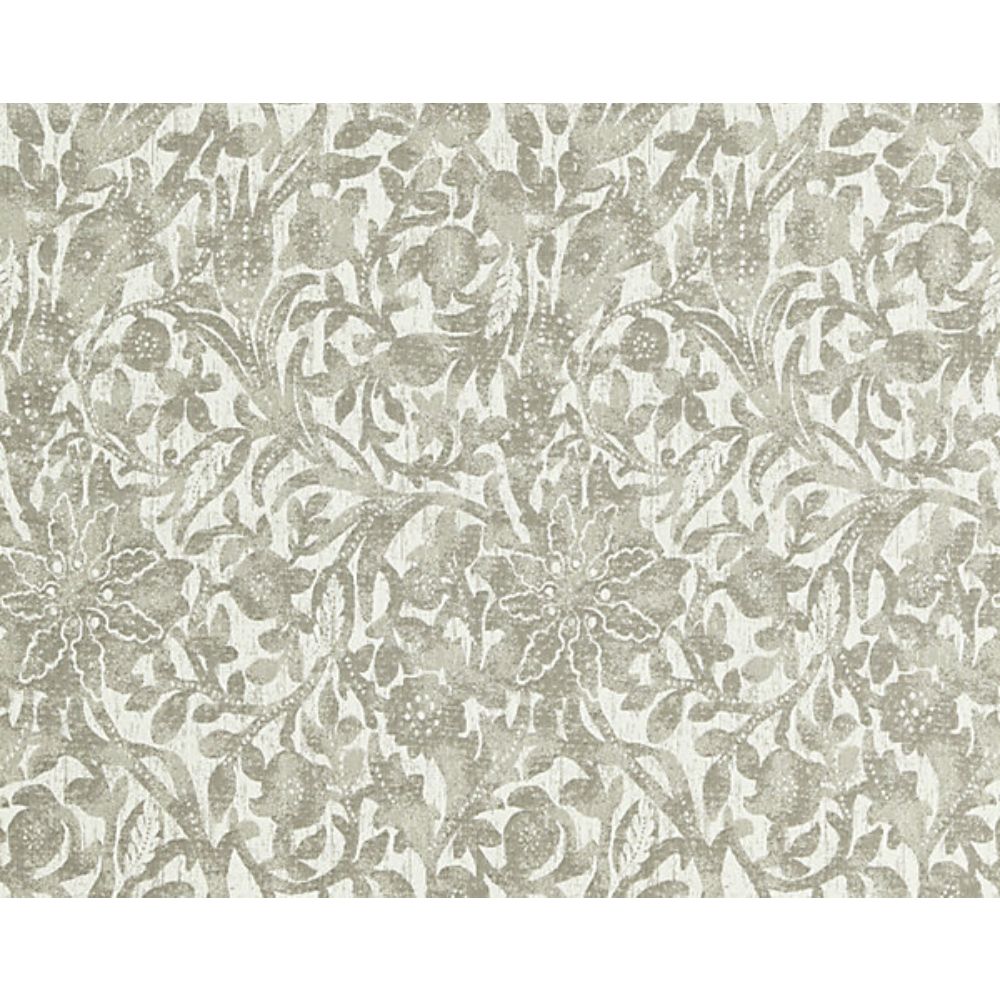 Scalamandre SC 000127195 Isola Bali Floral Fabric in Stone