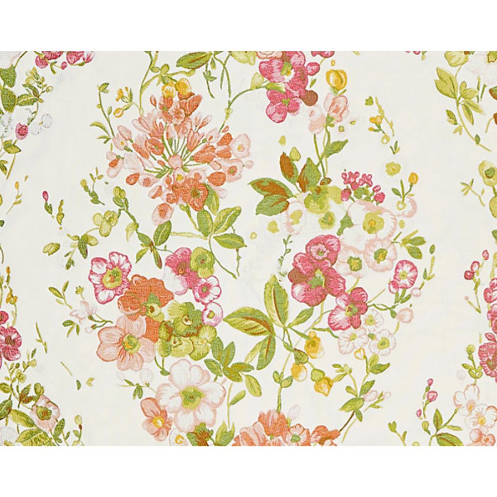 Scalamandre SC 000127224 Calabria Antonella Lampas Fabric in Blossom