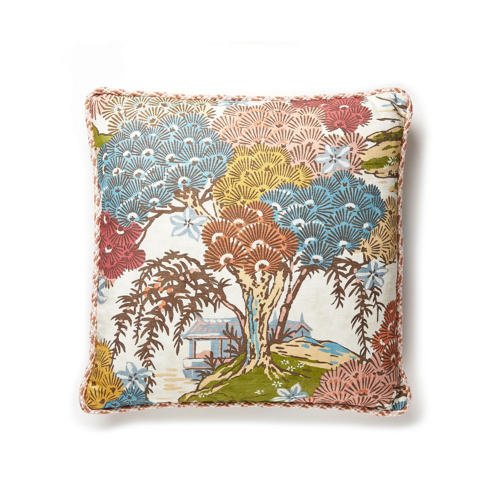 Scalamandre SC 0001SEAOTPILL Sea Of Trees Pillow Pillow in Sunrise