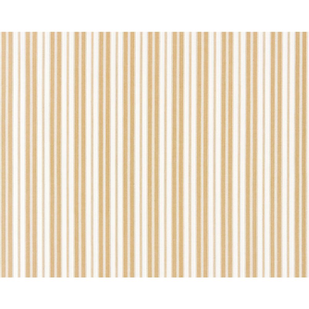 Scalamandre SC 000227115 Chatham Stripes & Plaids Devon Ticking Stripe Fabric in Camel