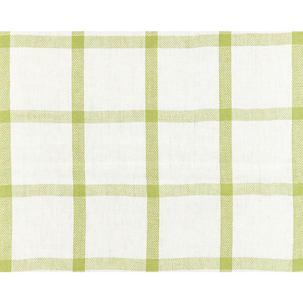 Scalamandre SC 000227152 Chatham Stripes & Plaids Wilton Linen Check Fabric in Green Tea