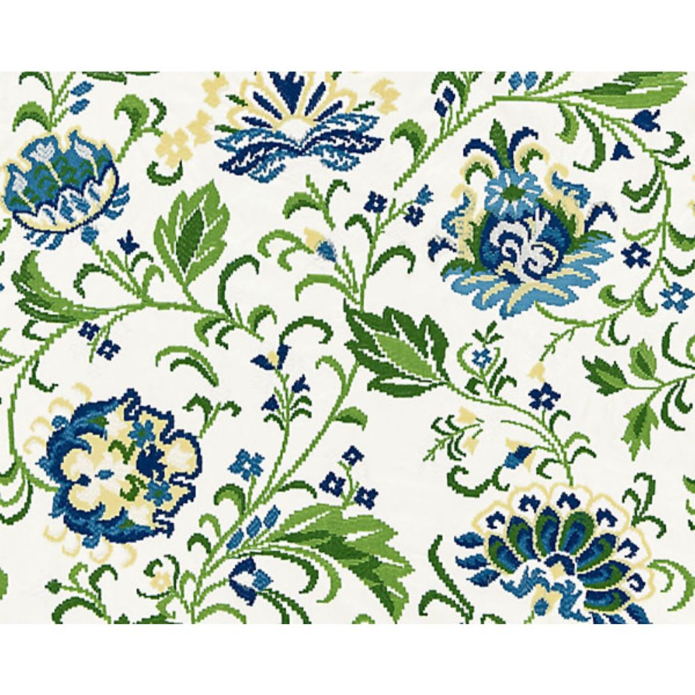 Scalamandre SC 000227173 La Boheme Delphine Embroidery Fabric in Jardin