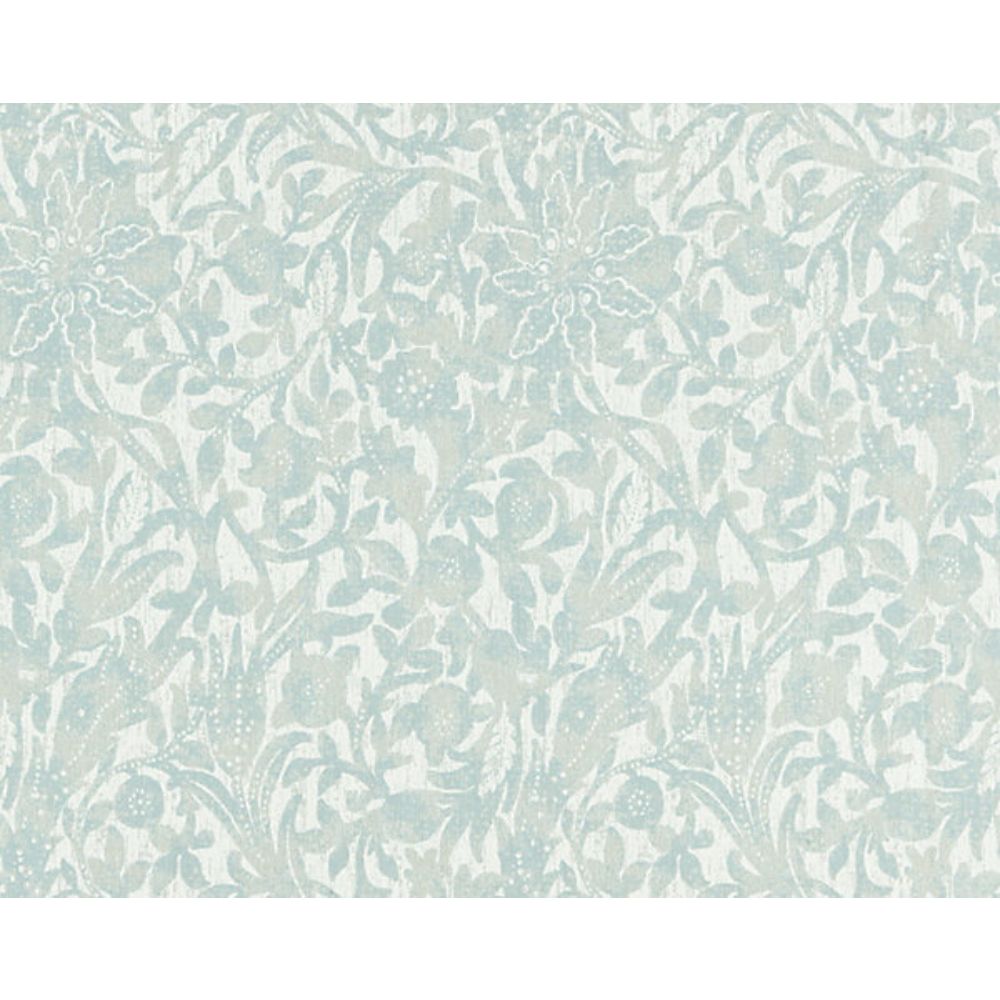 Scalamandre SC 000227195 Isola Bali Floral Fabric in Surf