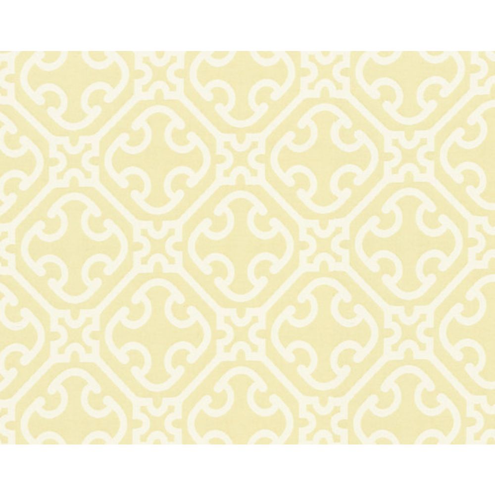 Scalamandre SC 000227214 Chinois Chic Ailin Lattice Weave Fabric in Canary