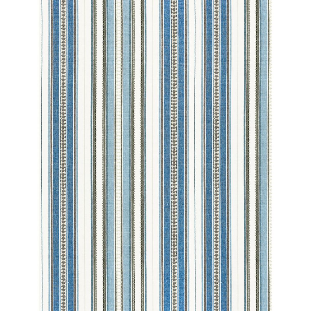 Scalamandre SC 000227253 Nile Stripe Fabric in Blue Jay