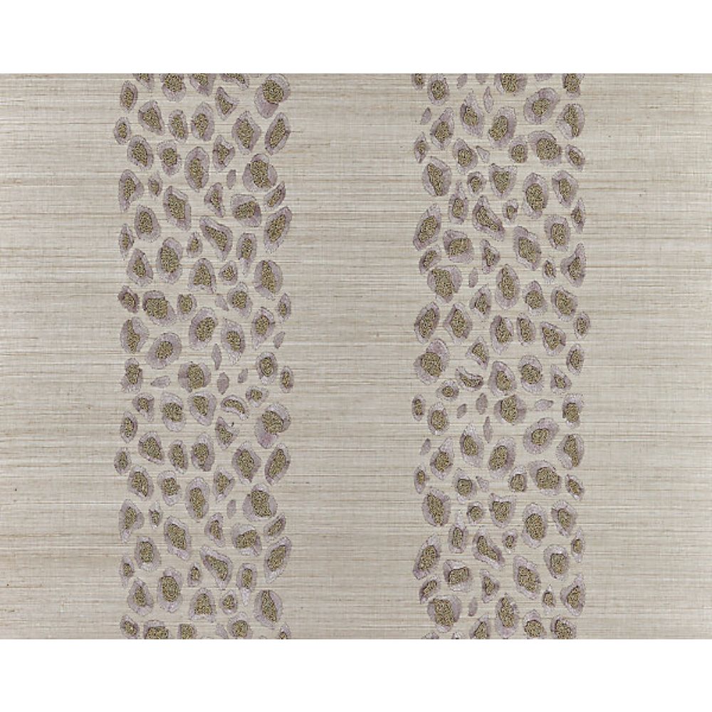 Scalamandre SC 0002WP88446 Soiree Catwalk Embellished Grasscloth Wallcovering in Looking Glass