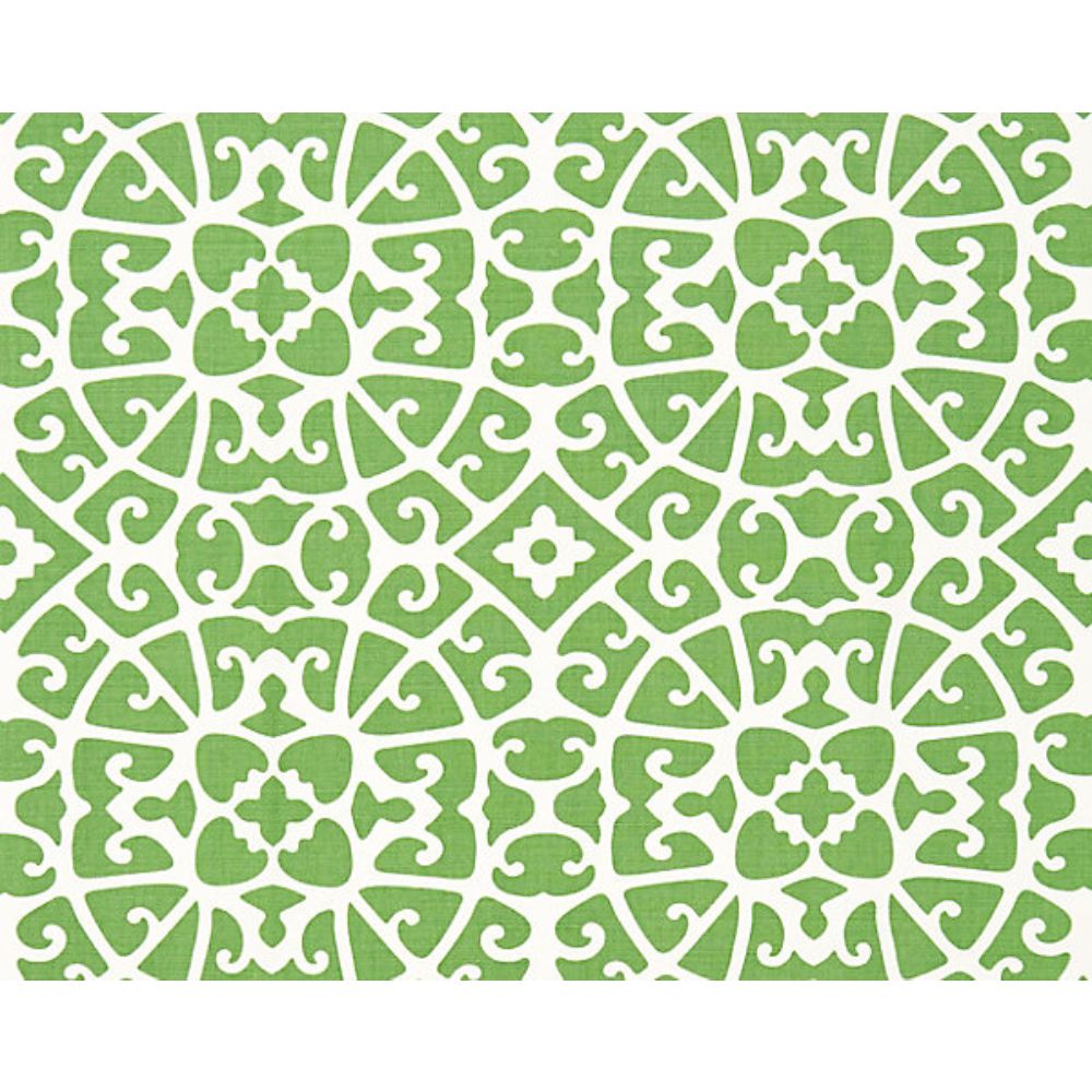 Scalamandre SC 000316559 Oriana Anshun Lattice Fabric in Jade