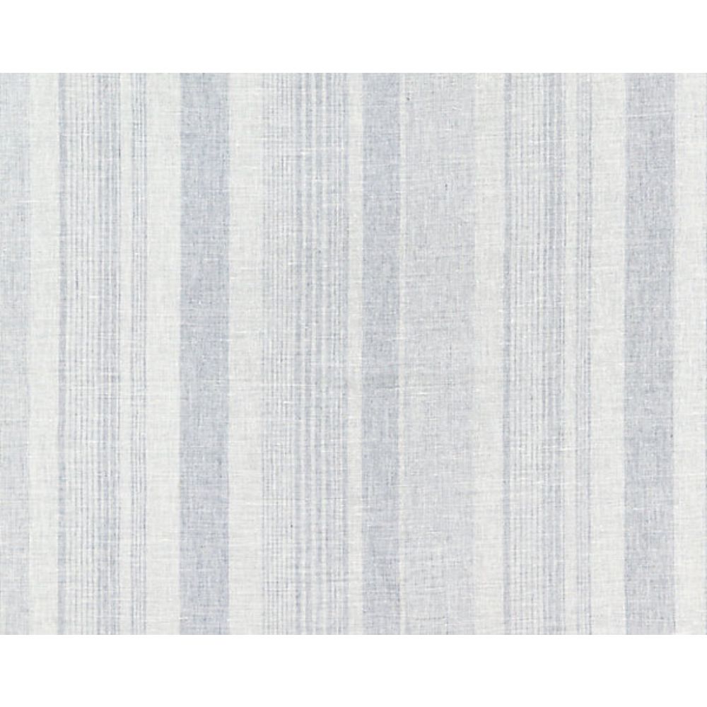 Scalamandre SC 000327046 Atmosphere Sheers Montauk Stripe Sheer Fabric in Chambray