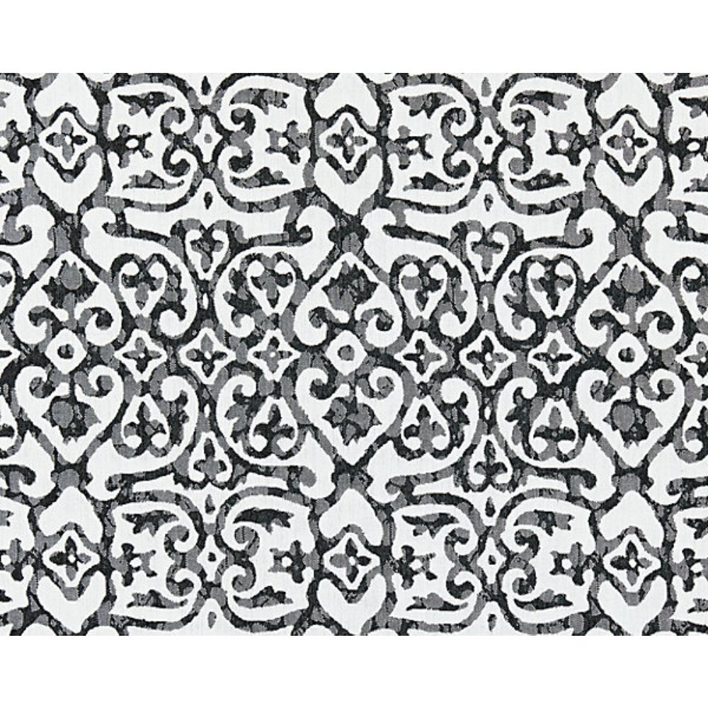 Scalamandre SC 000327057 Endless Summer Kediri Fabric in Charcoal