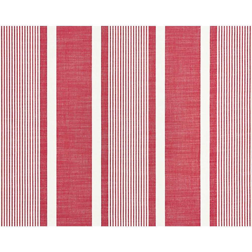 Scalamandre SC 000327111 Chatham Stripes & Plaids Wellfleet Stripe Fabric in Berry