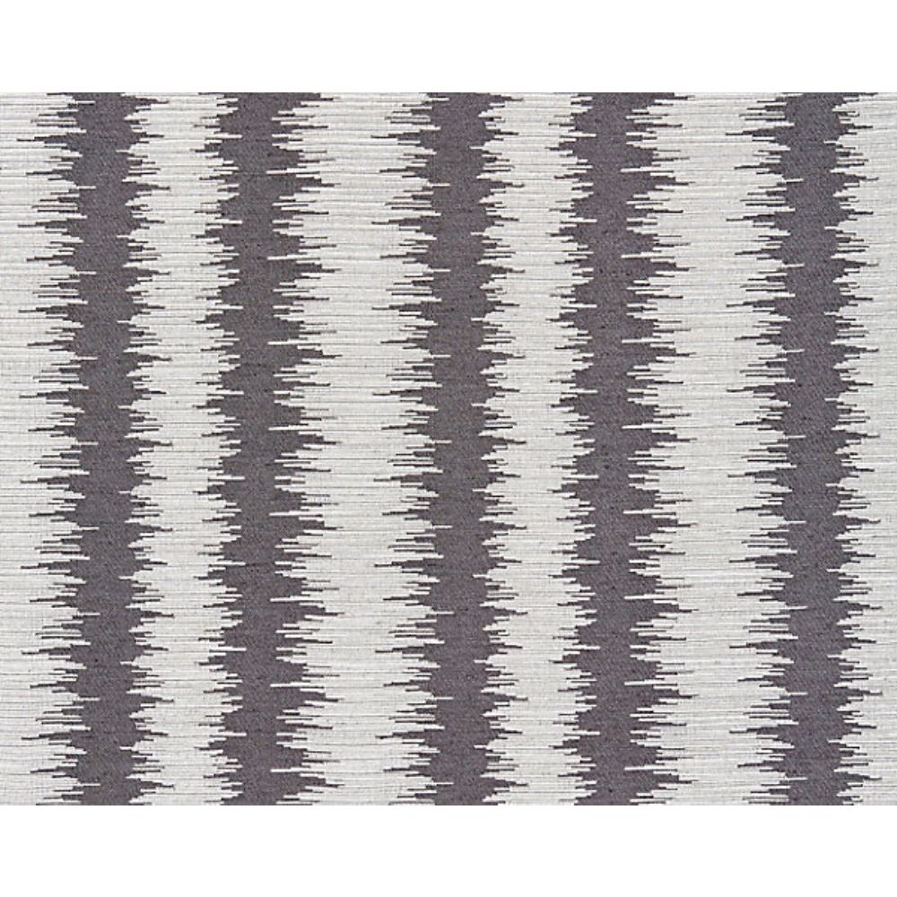 Scalamandre SC 000427138 Modern Luxury Konya Ikat Stripe Fabric in Graphite