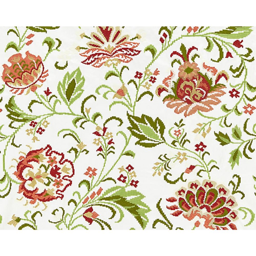 Scalamandre SC 000427173 La Boheme Delphine Embroidery Fabric in Blossom